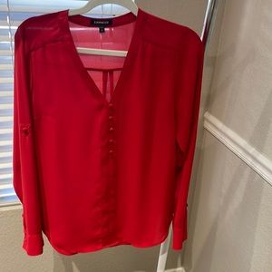 Express Women’s Portofino Red Blouse size Small